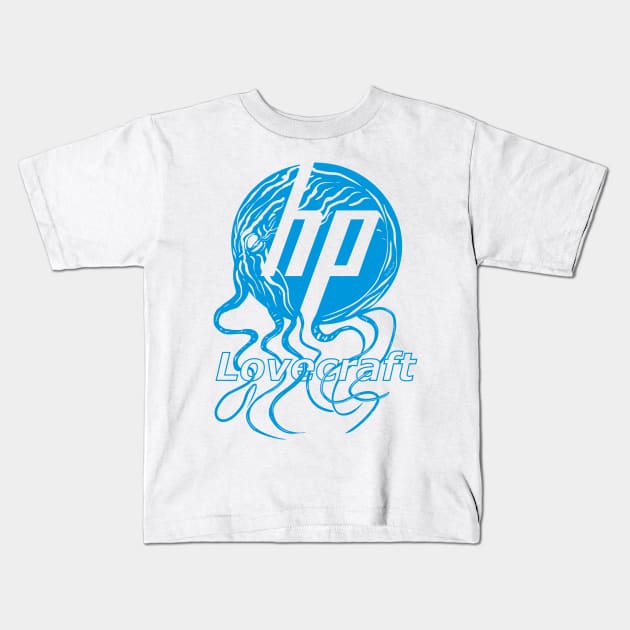 HP Lovecraft Monster Kids T-Shirt by DougSQ